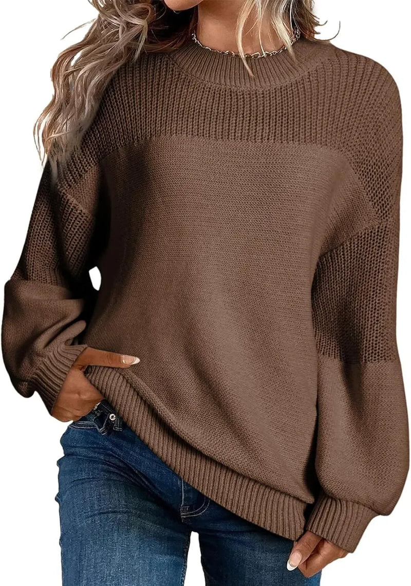 Damen Strickpullover mit Rundhalsausschnitt aus Wollmix – Florence