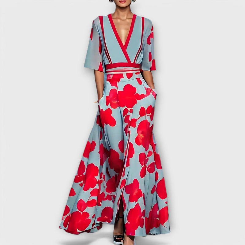 Elegantes Damenkleid mit Ärmeln für Alltag & Anlass – Julia