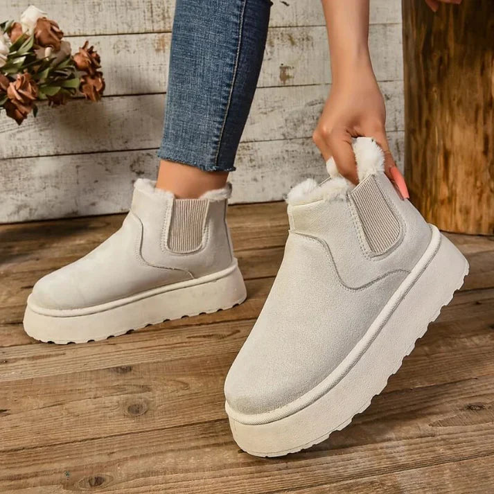 Warme Damen Winterstiefel mit rutschfester Sohle – Arvea