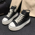 High-Top Canvas-Sneaker in Bonbonfarben – Emilia