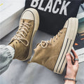 High-Top Canvas-Sneaker mit dicker Sohle – Leonie