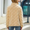 Karo Winterjacke für Damen mit Komfort-Passform – Mia