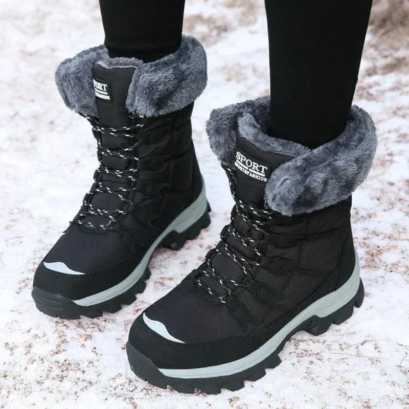 Wasserdichte Damen Schneestiefel mit Kunstfellfutter – Tristella