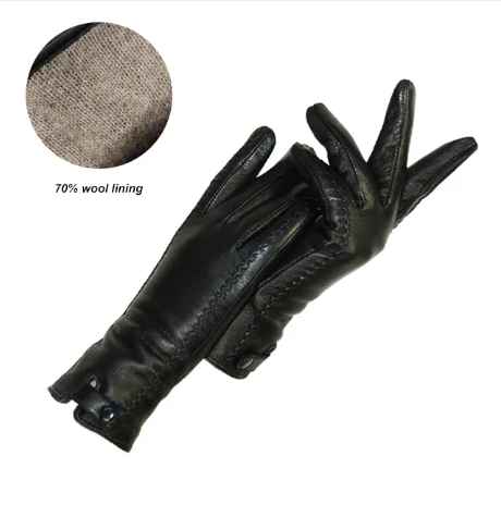 Lederhandschuhe Winter warm gefüttert Vintage Stil – Felix