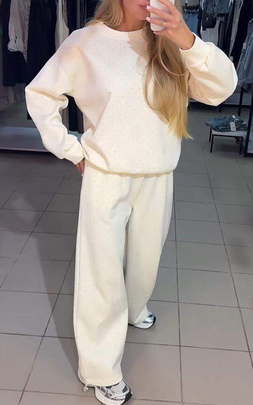 Damen Lounge-Set mit Glanzeffekt für Zuhause – Nova