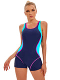 Sportlicher Badeanzug mit Patchwork-Design für Damen – Bettina
