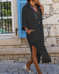 Baumwoll-Hemdkleid mit Knopfleiste und Taschen – Thalia
