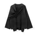 Damen Poncho Winter Elegant Asymmetrisch Weich Warm - Leonie
