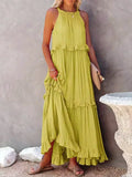 Sommerkleid Neckholder A-Linie Luftig Boho – Feliora