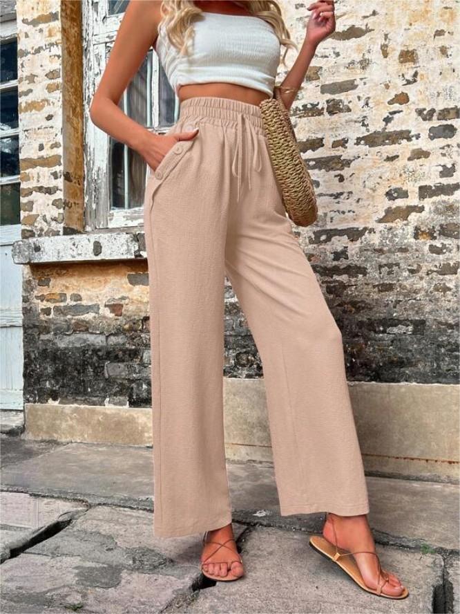 Hose mit hoher Taille und lockerer Passform – Nina
