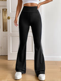 Gestreifte High-Waist Flared Hose mit Stretch – Jasmin