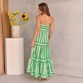 Gestreiftes Kleid Locker Elegant Vielseitig Damen – Nerina