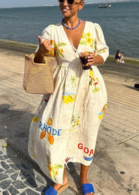 Sommerkleid Mediterran Elegant Luftig für Damen – Serilda