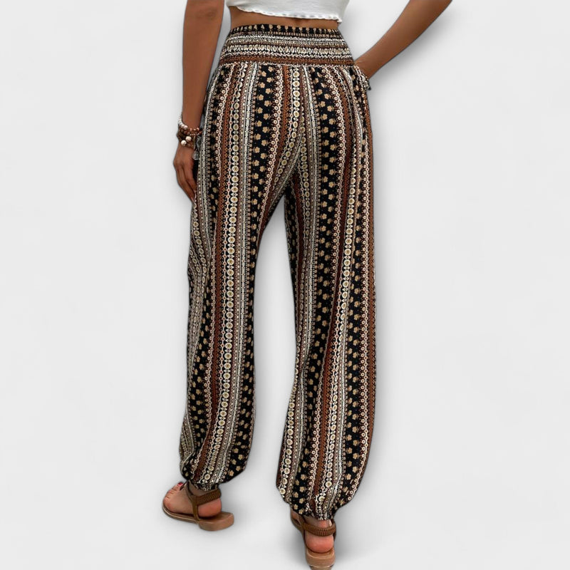Damen Hose Ethno Muster Elegant Alltag Look – Senalya