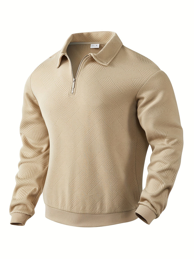 Weicher, warmer Pullover mit geometrischem Design – Falk
