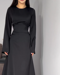 Maxi Damenkleid mit Korsett-Design – Emilia