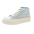 High-Top Canvas-Sneaker mit Plateau für Damen – Livia