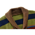 Herren Strickmantel Warm Leicht Elegant Streifen – Velcor