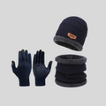 Winter Set Damen Mütze Schal Handschuhe aus Wolle – Alvara