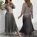Plisseekleid Elegant Knitterfrei Bequem für Alltag – Valessia
