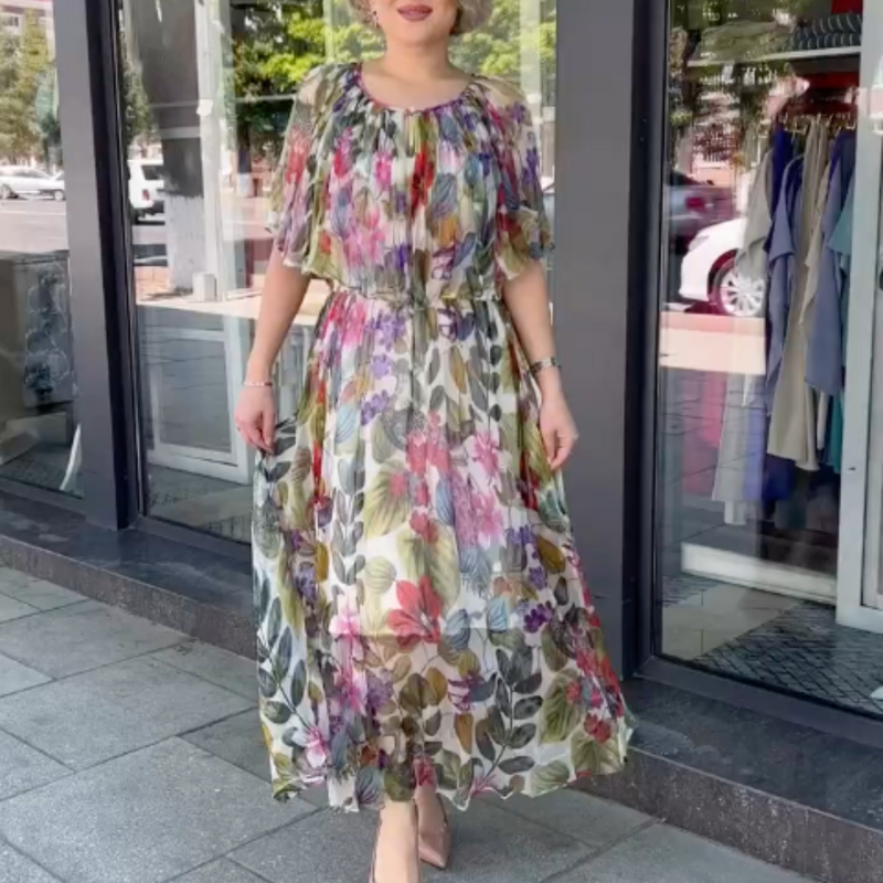 Florales Maxi Kleid für Alltag & Events – Selina