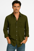 Herren Leinenhemd Langarm – Elegant & Casual Look von Elvion
