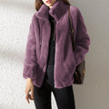 Wendbare Damen Fleecejacke mit Stehkragen – Rovina