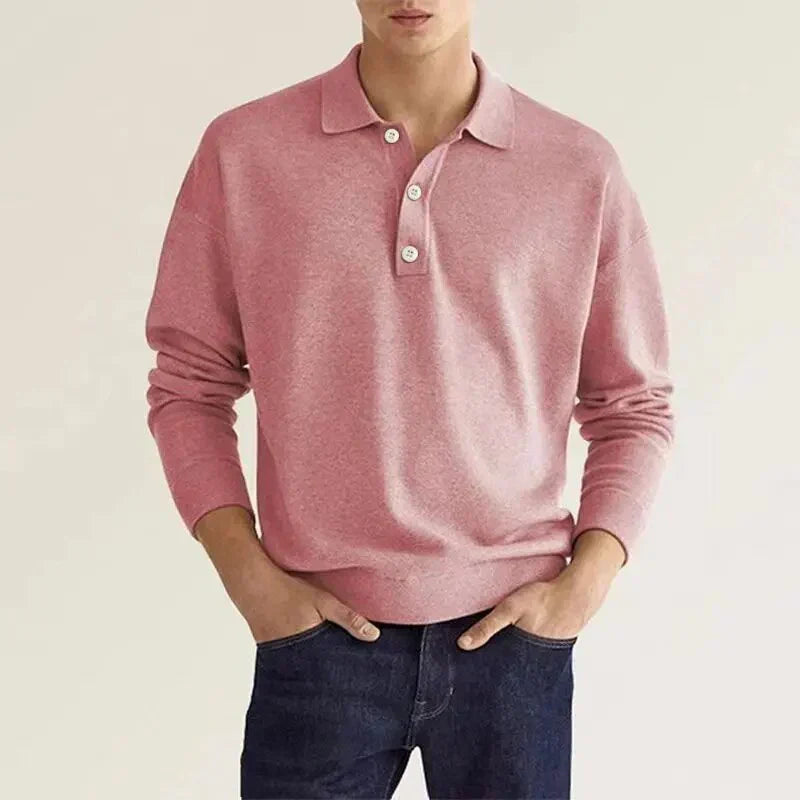 Herren Winterpullover Warm Elegant Kunstfell Details – Ravelon