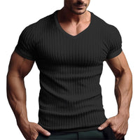 Geripptes T-Shirt für sportlichen Komfort und Atmungsaktivität – Sigmar