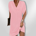 V-Ausschnitt Kleid Damen mit Bauchversteck Stil – Thaleia