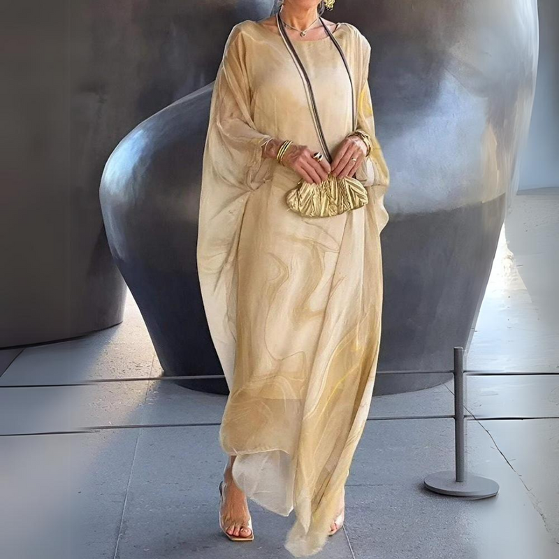 Seidenchiffon Maxikleid für elegante Abende – Alissa