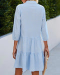 Blaues Sommerkleid mit femininer Eleganz – Isalie