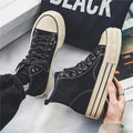 High-Top Canvas-Sneaker mit dicker Sohle – Leonie