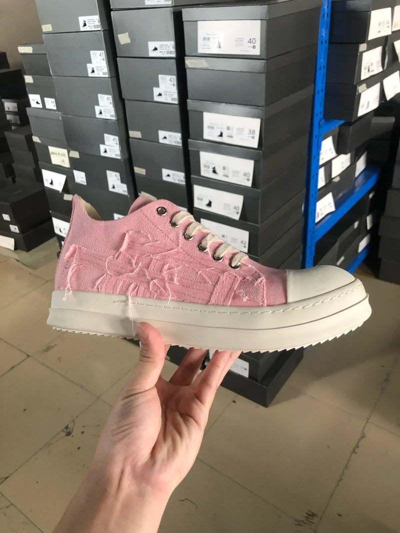 Vintage Canvas-Sneaker Stiefeletten für Damen – Emilia