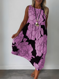 Sommerkleid Knielang Ärmellos Elegant Luftig – Selmira
