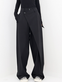 Baggy-Hose mit asymmetrischem Bund für Damen – Linda