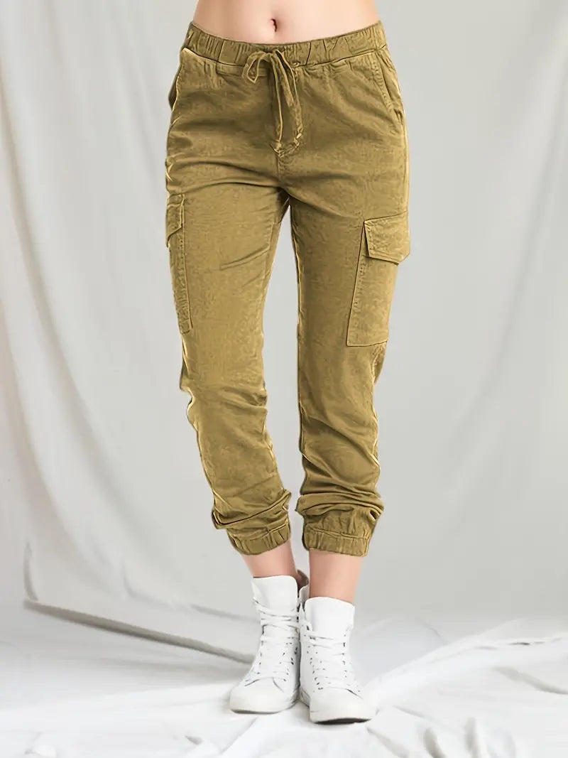 Leichte Damen-Cargohose mit Kordelzug – Ellie