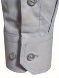 Schwarzes Herrenhemd Elegant Slim Langarm – Alviro