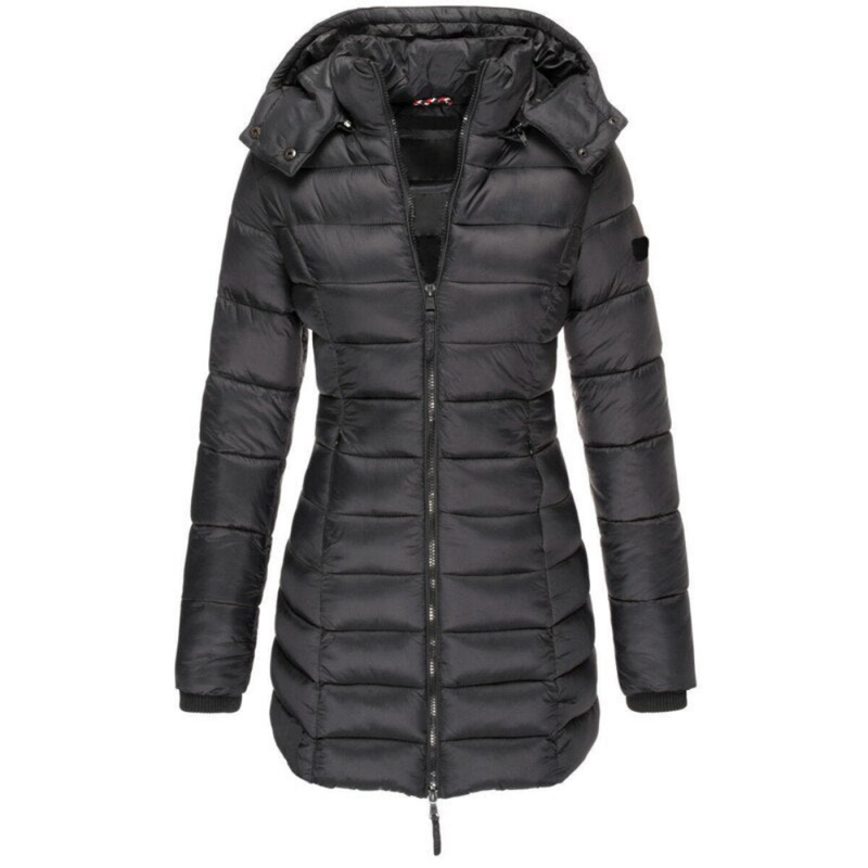 Wärmende Daunenjacke mit Kapuze Damen – Emilia