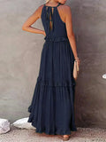 Sommerkleid Neckholder A-Linie Luftig Boho – Feliora