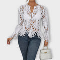 Asymmetrische Damen Bluse Modern Elegant Style – Leriana