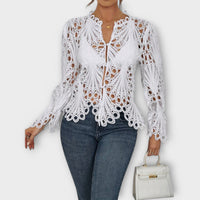 Asymmetrische Damen Bluse Modern Elegant Style – Leriana