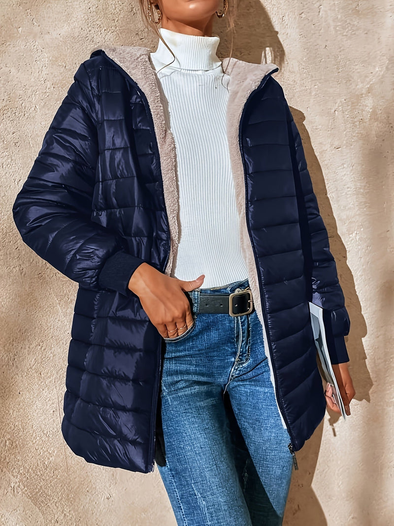 Wasserdichter langer Wintermantel für Damen warm und stilvoll – Selina