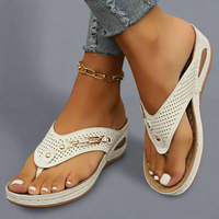 Bequeme Damen Retro-Sandalen mit Fußgewölbeunterstützung – Novelia