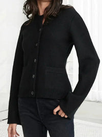 Strickjacke für Damen mit weitem Ärmelstil – Amber