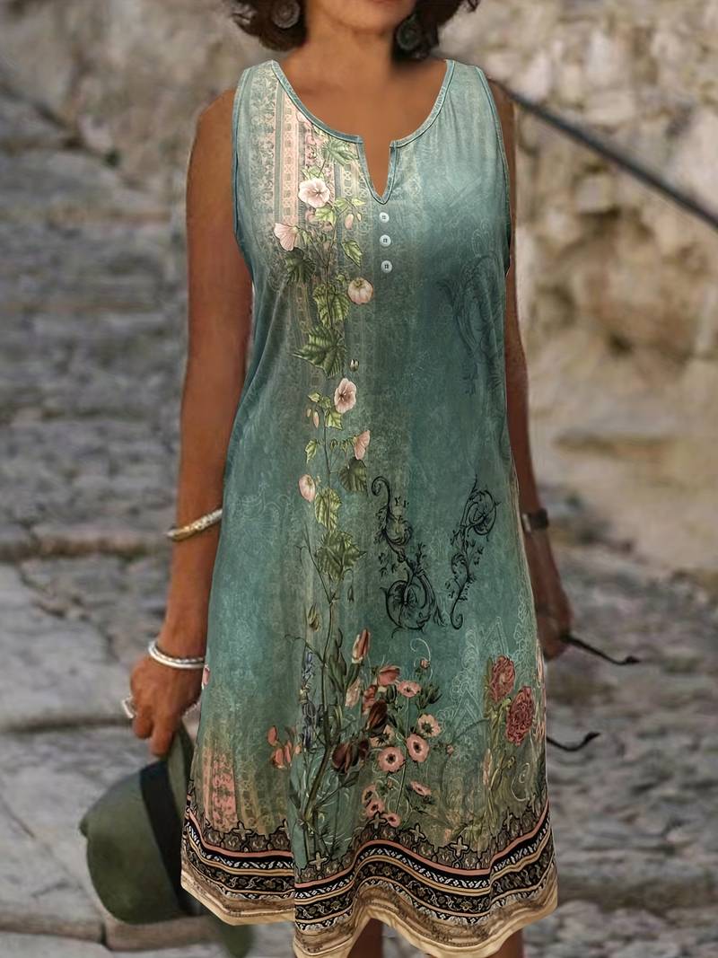 Luftiges Sommerkleid mit floralem Muster – Emilia