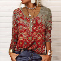 Damen Vintage Bluse Elegant Sommer Leicht – Eléna
