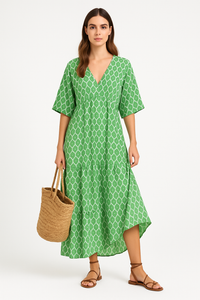 Damen Boho-Sommerkleid mit leichtem Stoff – Kristi