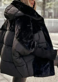 vDamen Winterjacke mit Kunstfell und Thermofüllung – Eloria