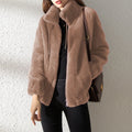 Wendbare Damen Fleecejacke mit Stehkragen – Rovina